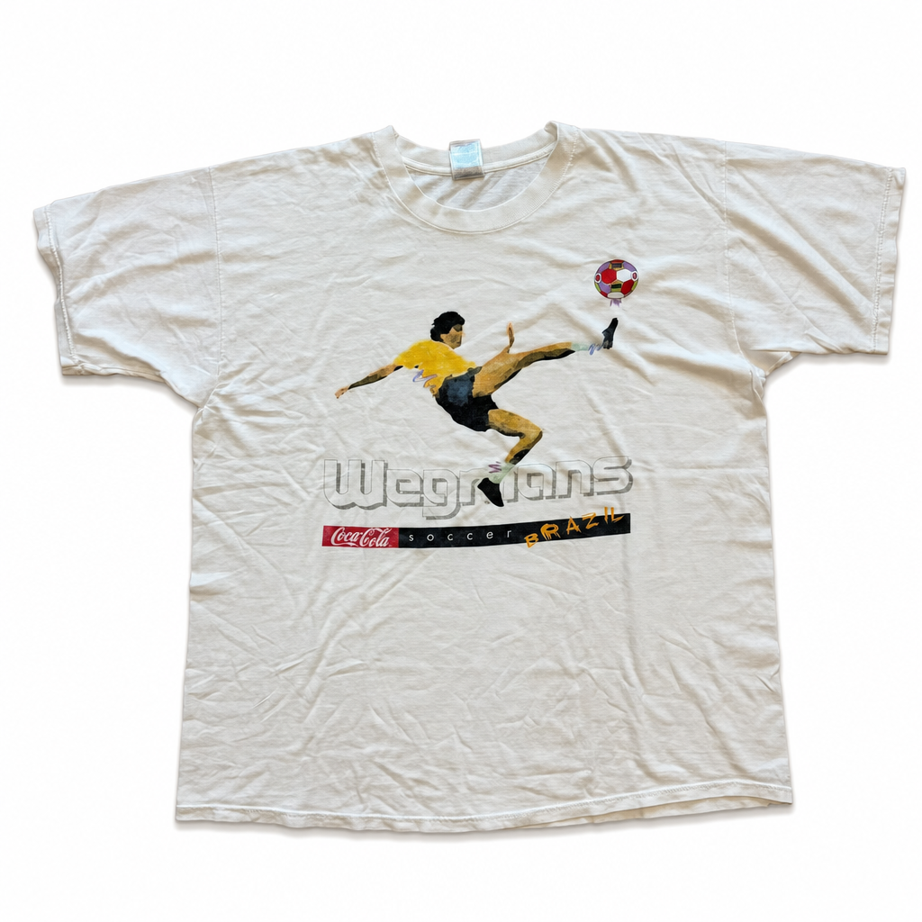 Vintage Coca-Cola Brazil football World Cup graphic T-shirt selected by H.K.Studio front view