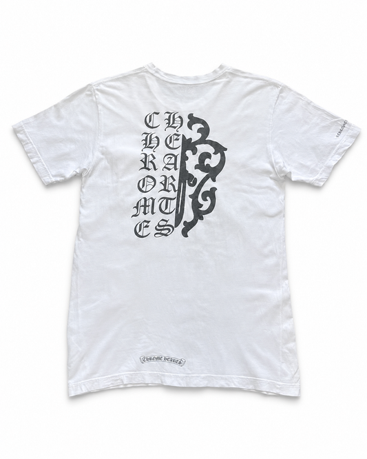 Chrome Hearts Script Dagger T-Shirt in white size M - H.K.Studio curated second-hand Chrome Hearts product image 2
