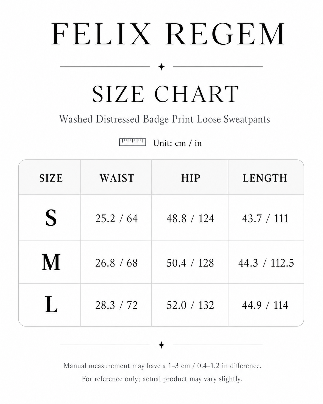 Felix Regem distressed sweatpants styling and fit reference