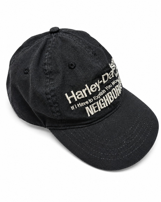 Neighborhood x Carhartt x Harley-Davidson Distressed Blue Grey Adjustable Cap