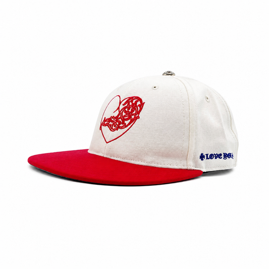 Chrome Hearts Heart Vine Embroidered Baseball Cap