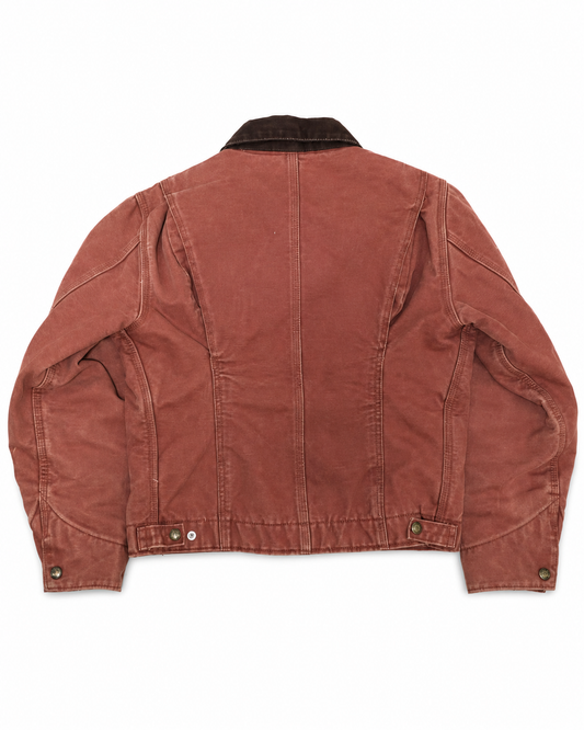 Vintage Carhartt WJ097 VRS Detroit Jacket in salmon size S - H.K.Studio curated workwear product image 2