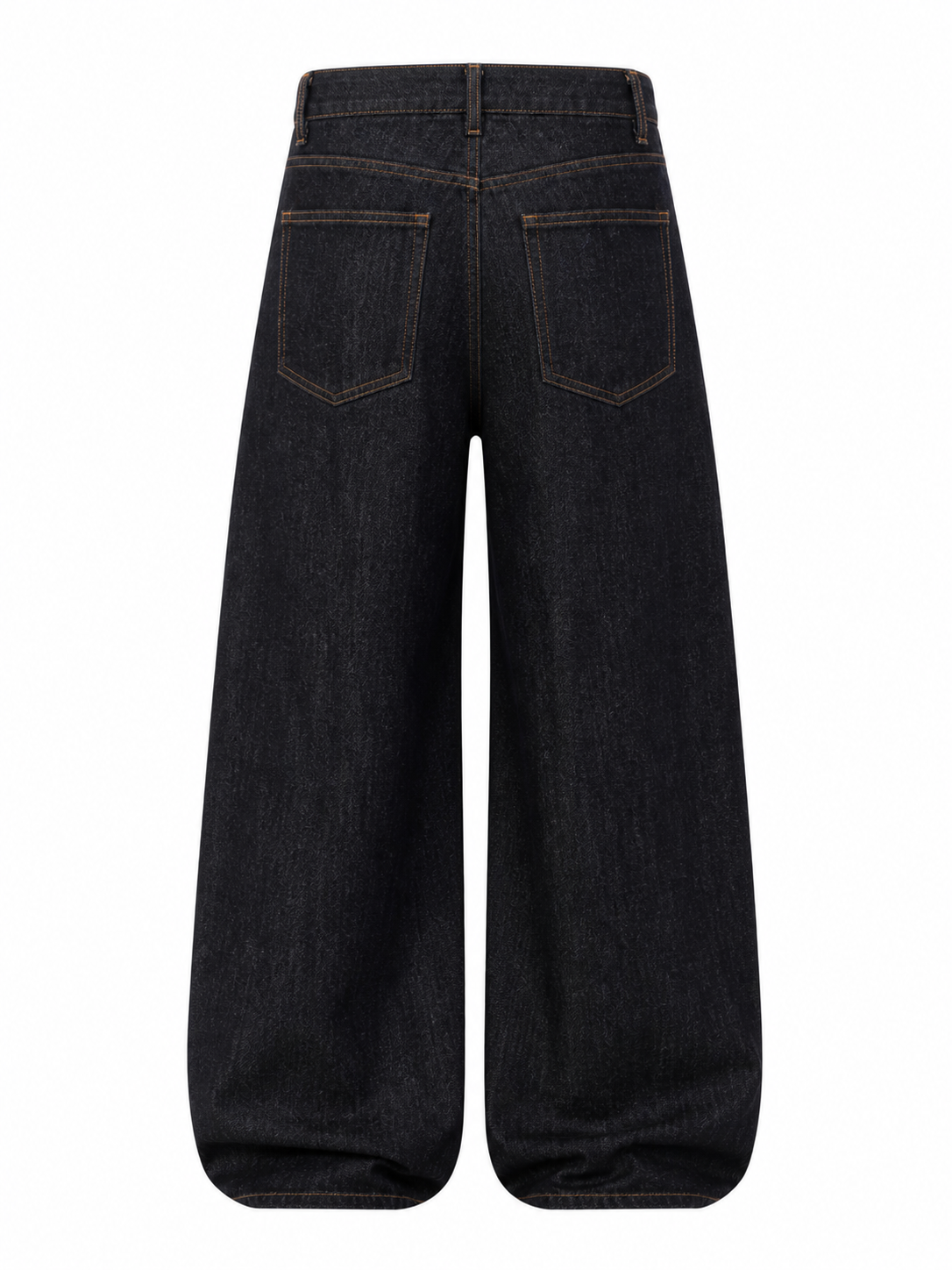Felix Regem raw denim baggy jeans back view
