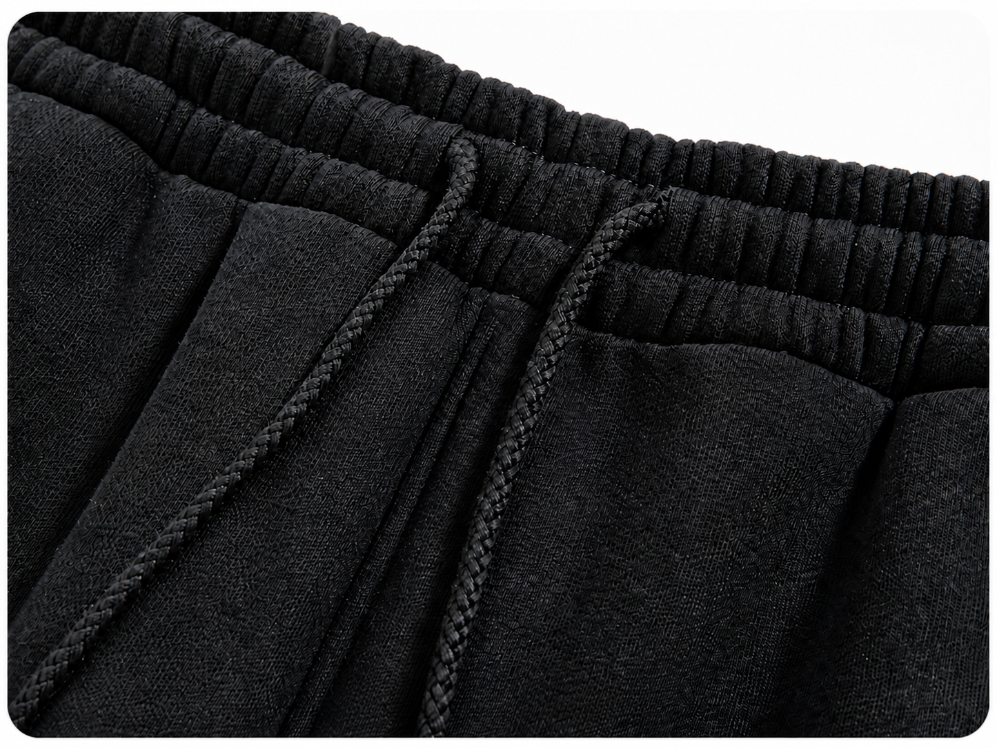 Felix Regem heavyweight sweatpants waistband and drawstring detail