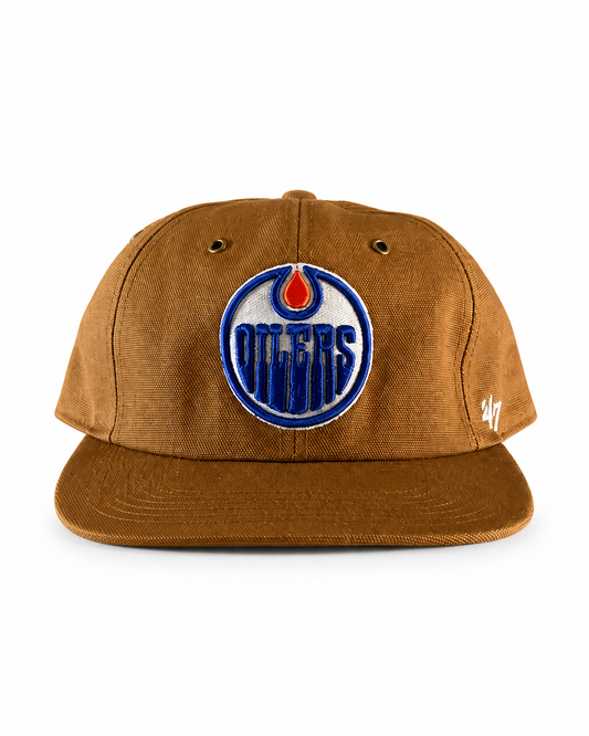 Carhartt x ’47 Brand Edmonton Oilers Brown Adjustable Baseball Cap