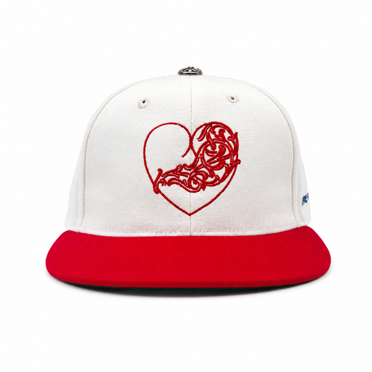 Chrome Hearts Heart Vine Embroidered Baseball Cap