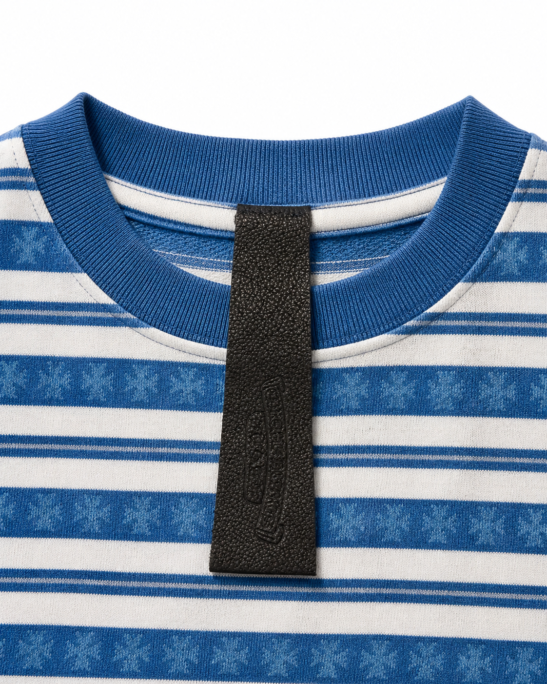 Chrome Hearts blue striped shirt back view