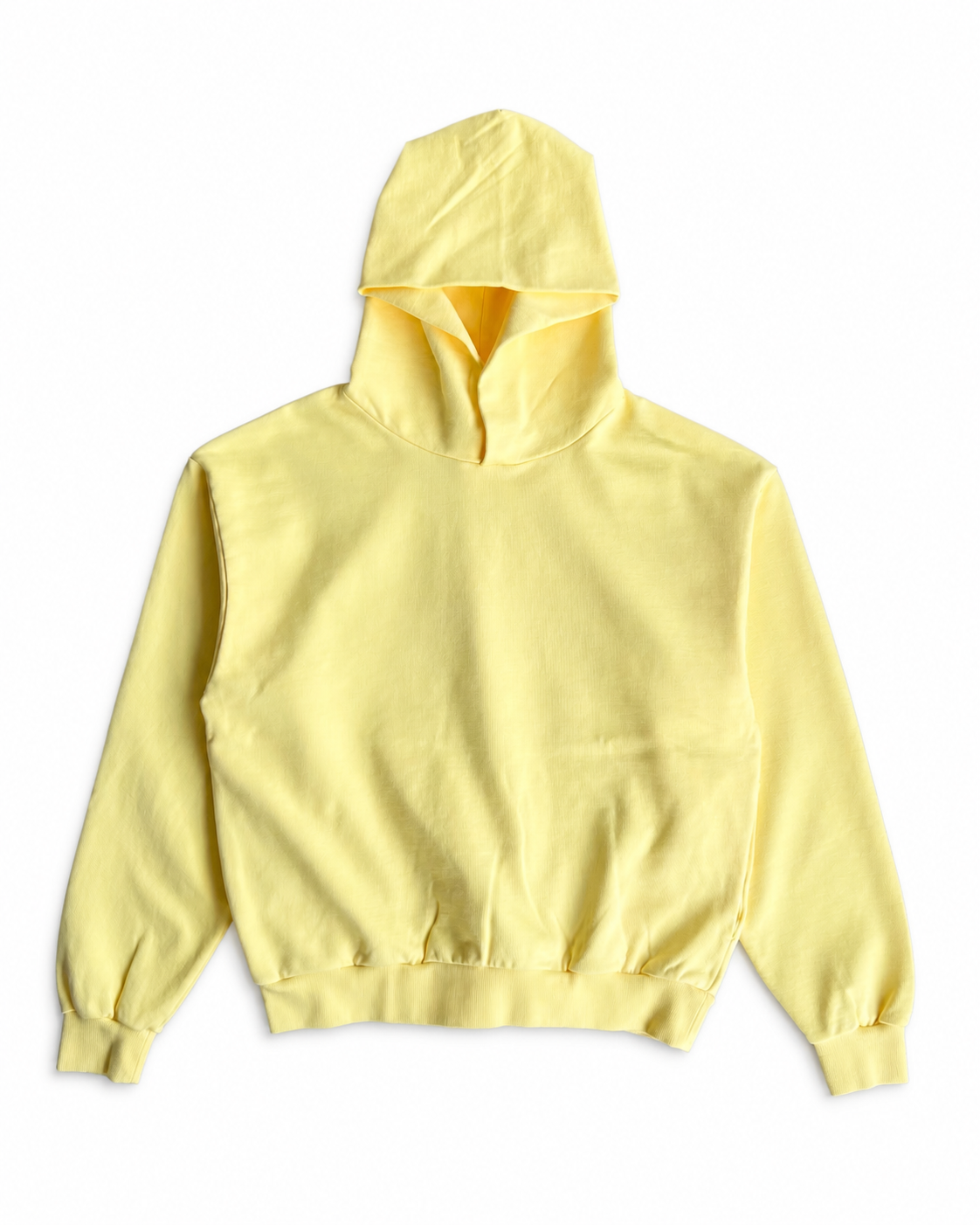 Felix Regem vintage yellow washed cotton hoodie - H.K.Studio