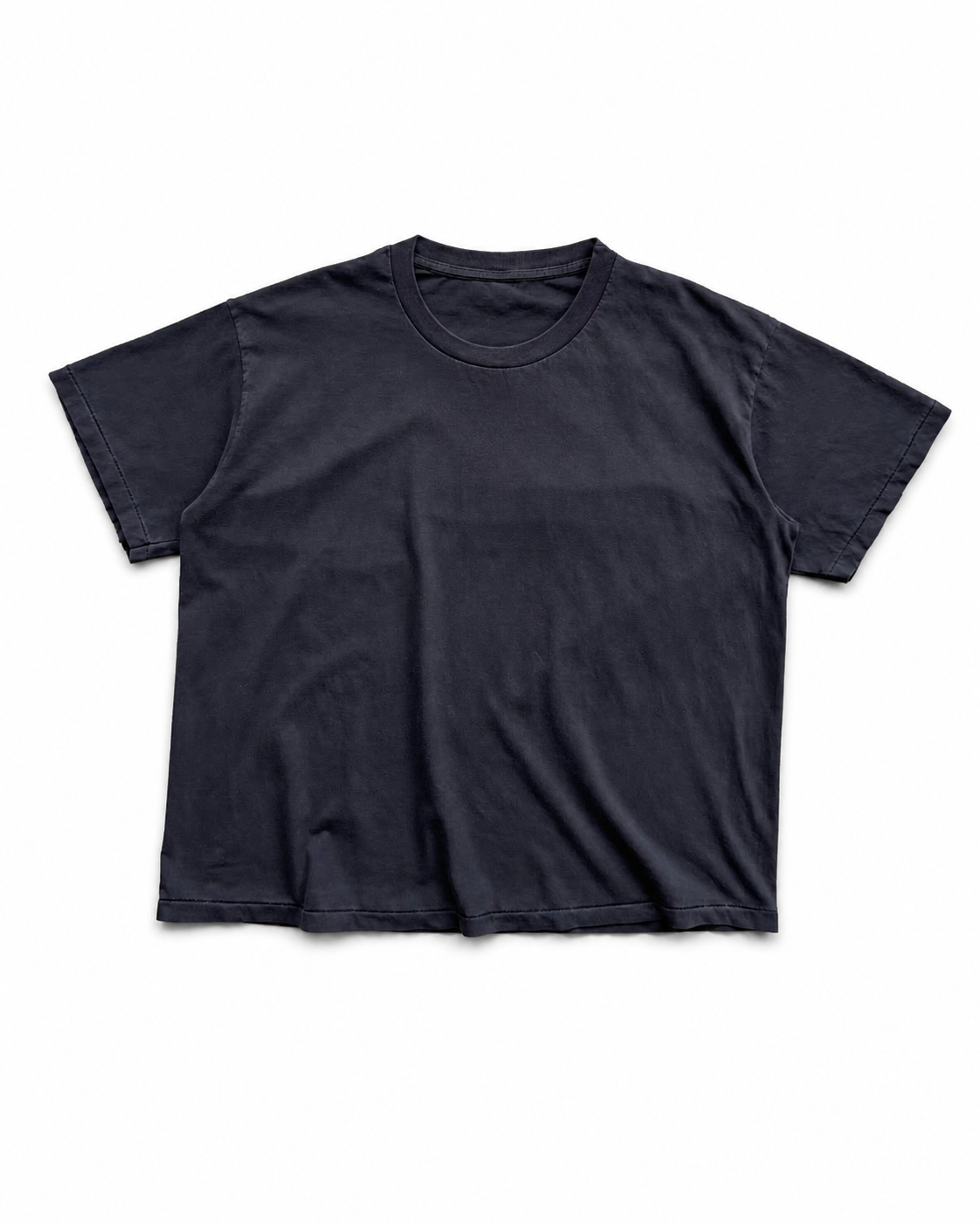 Felix Regem vintage black washed boxy cropped T-shirt - H.K.Studio