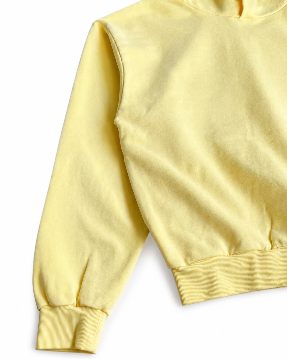 Felix Regem washed hoodie fabric detail