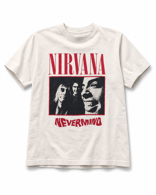 Felix Regem Oversized Kurt Cobain Band Graphic T-Shirt