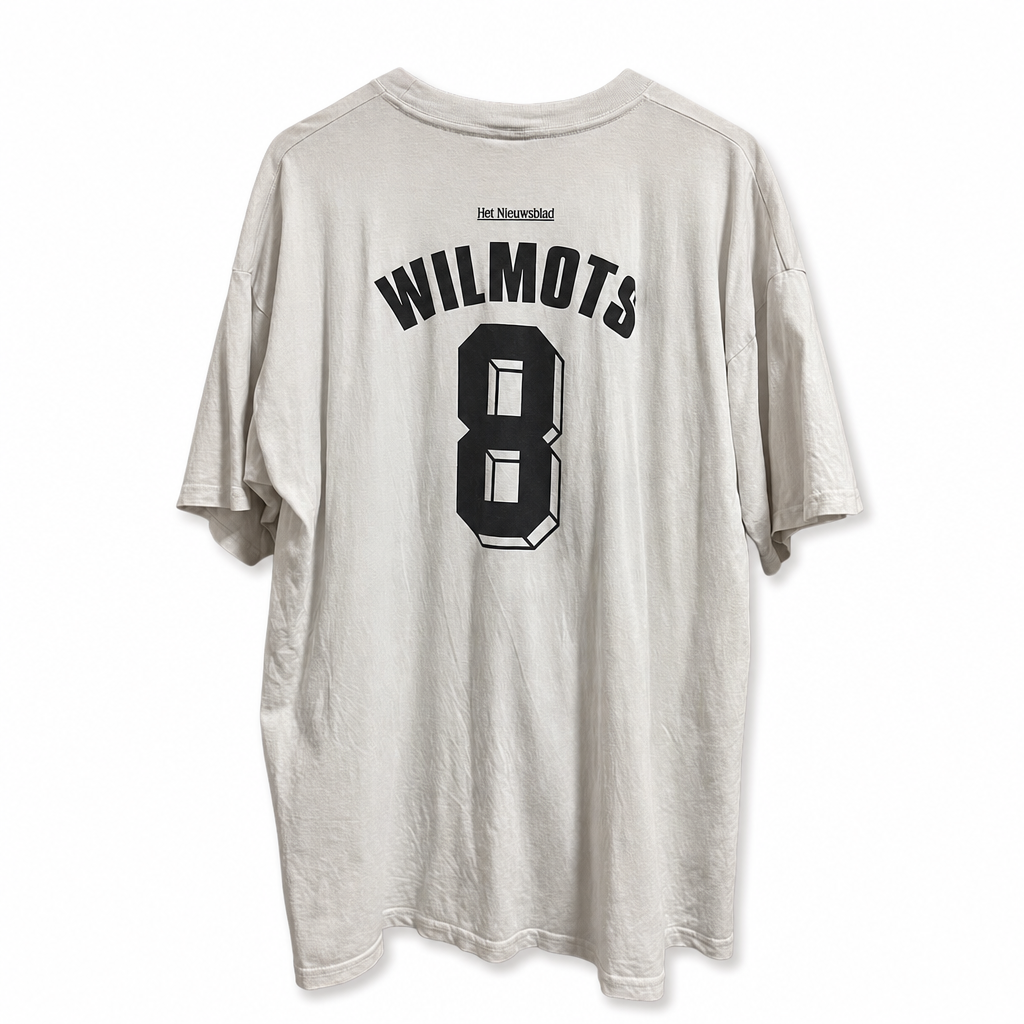 Vintage Marc Wilmots football tee print detail